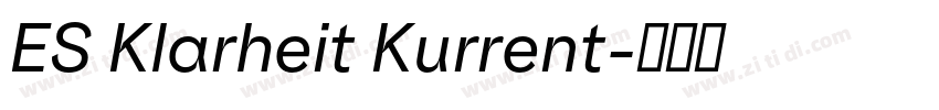 ES Klarheit Kurrent字体转换